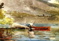 Homer, Winslow - The Red Canoe